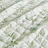 Floral Printed Microfiber Quilt Set - Glyndora Collection-Quilts & Comforters-Parc Decor