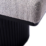 Fluted Base Upholstered Bench-Entryway-Parc Decor