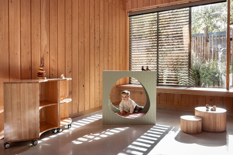 Fluted Nook – Sage Green Sensory Hideout