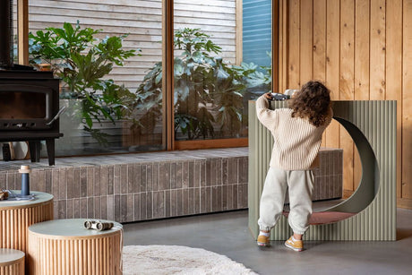 Fluted Nook – Sage Green Sensory Hideout