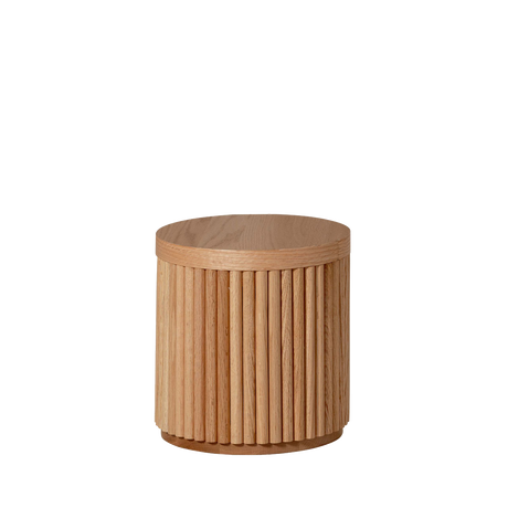 Fluted Round Stool