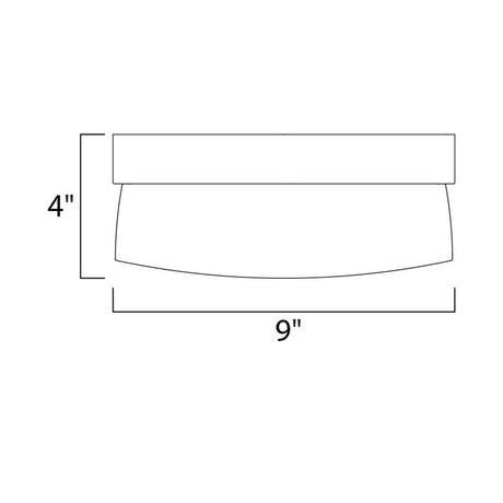 Flux 9"W 1-Light LED Flush Mount Light Fixture Satin Silver Finish by Maxim