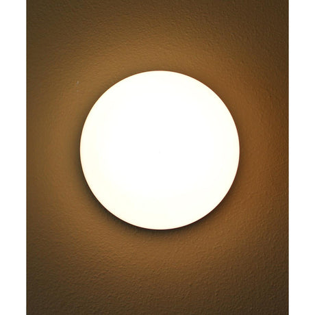 Flux 9"W 1-Light LED Flush Mount Light Fixture Satin Silver Finish by Maxim