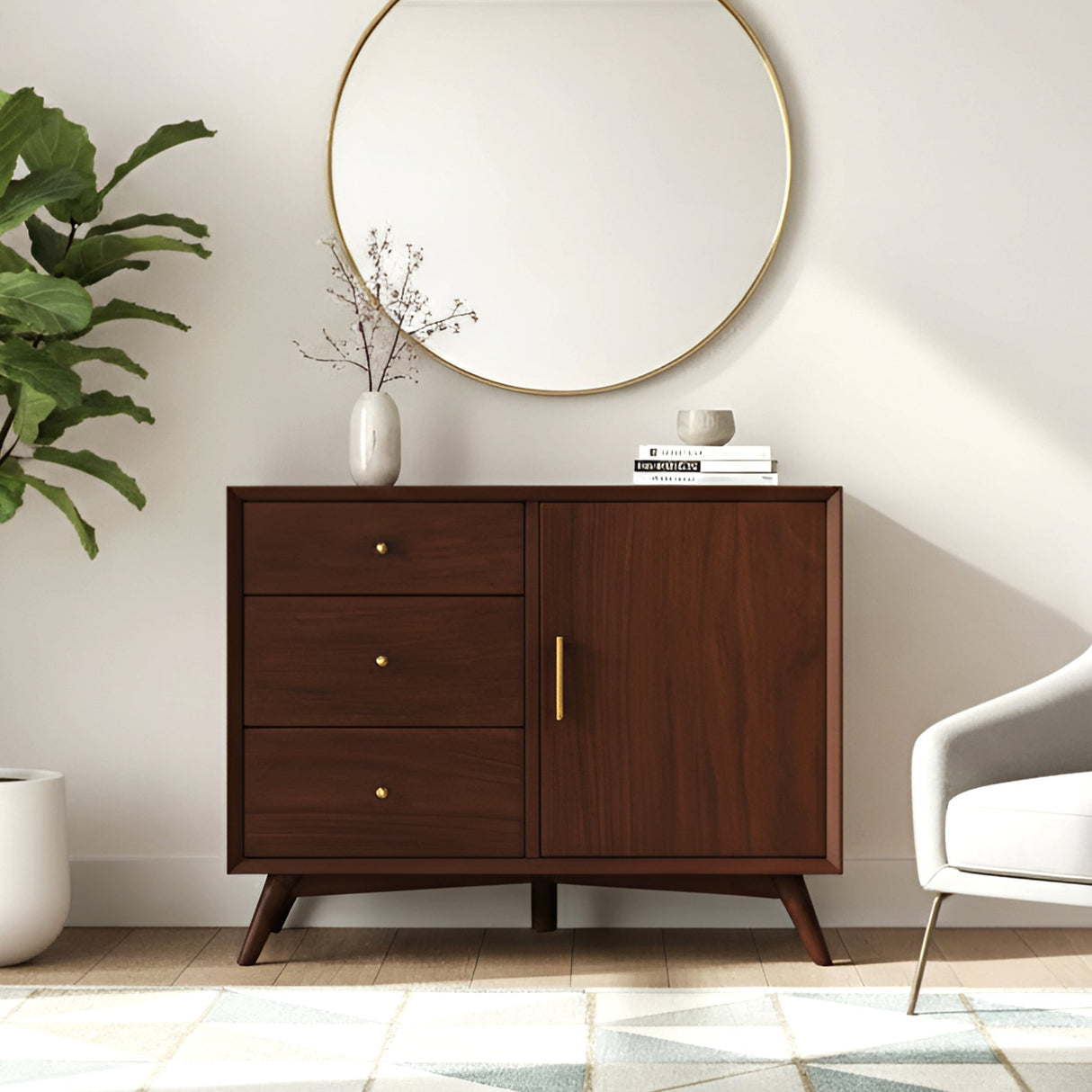 Flynn Accent Cabinet, Walnut