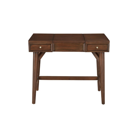 Flynn Bedroom Vanity, Walnut-Bedroom Vanities-Parc Decor