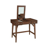 Flynn Bedroom Vanity, Walnut-Bedroom Vanities-Parc Decor