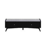 Flynn Bench, Black-Benches-Parc Decor