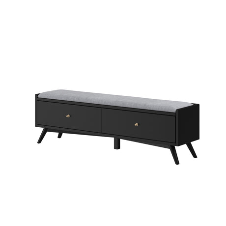 Flynn Bench, Black-Benches-Parc Decor