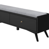 Flynn Bench, Black-Benches-Parc Decor