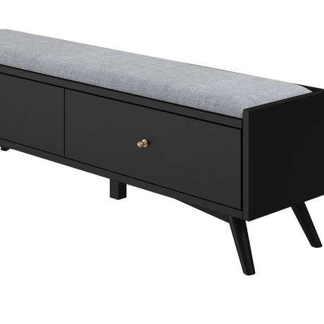 Flynn Bench, Black-Benches-Parc Decor