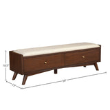 Flynn Bench, Walnut-Benches-Parc Decor