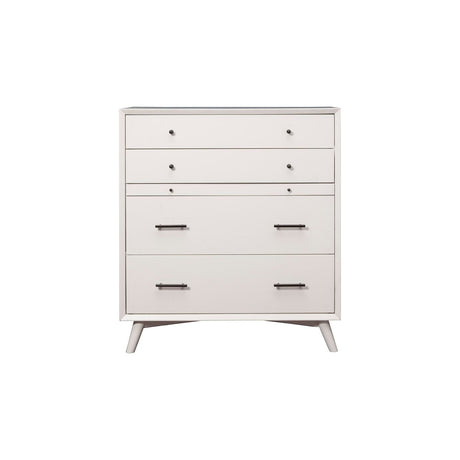 Flynn Chest, White-Dresser & Chest-Parc Decor