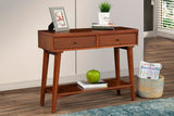 Flynn Console Table, Chestnut-Sofa Table-Parc Decor
