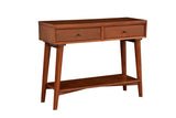 Flynn Console Table, Chestnut-Sofa Table-Parc Decor