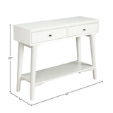 Flynn Console Table, White