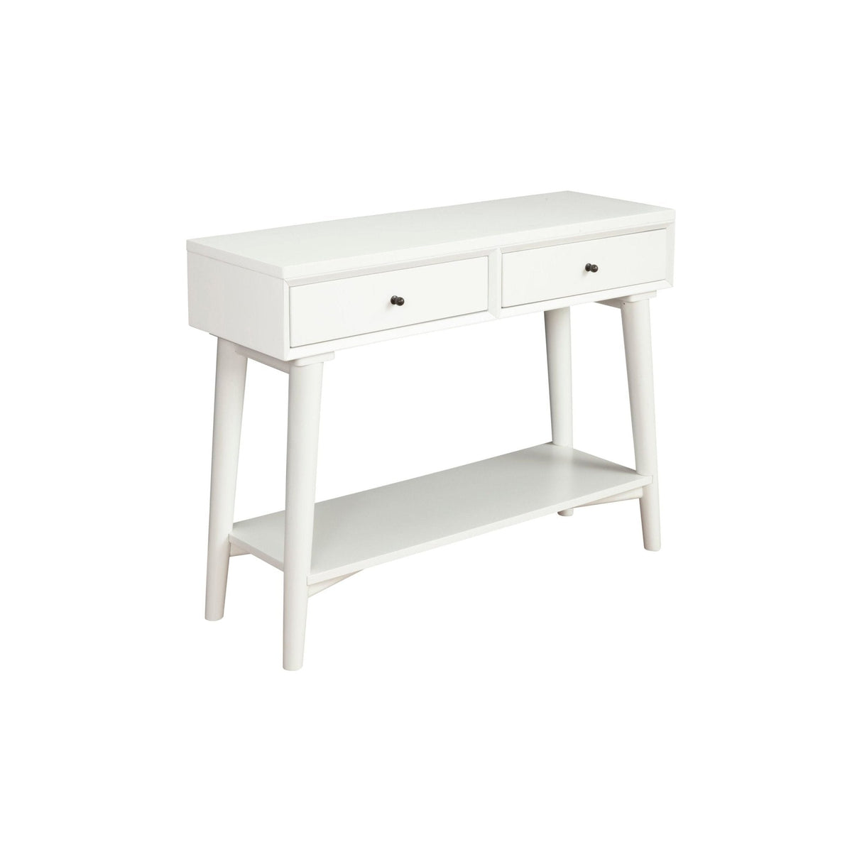 Flynn Console Table, White-Sofa Table-Parc Decor