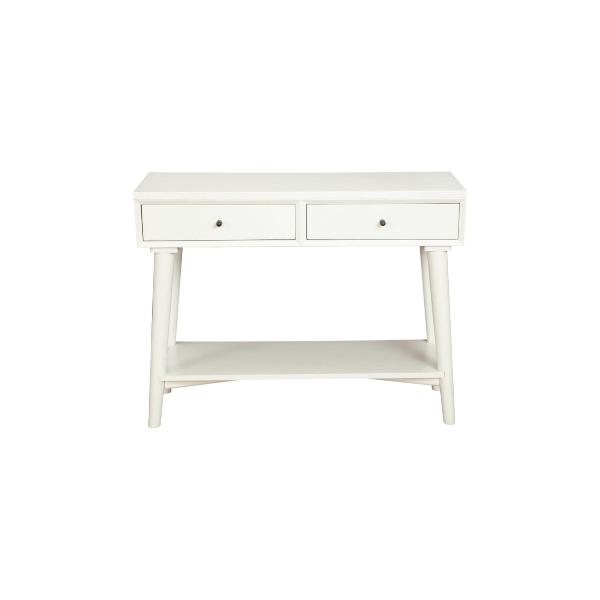 Flynn Console Table, White-Sofa Table-Parc Decor