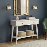 Flynn Console Table, White-Sofa Table-Parc Decor