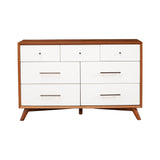 Flynn Dresser, Chestnut/White-Dresser & Chest-Parc Decor