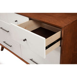 Flynn Dresser, Chestnut/White-Dresser & Chest-Parc Decor