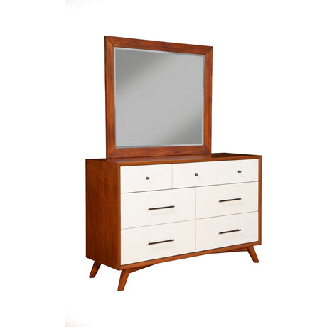 Flynn Dresser, Chestnut/White-Dresser & Chest-Parc Decor