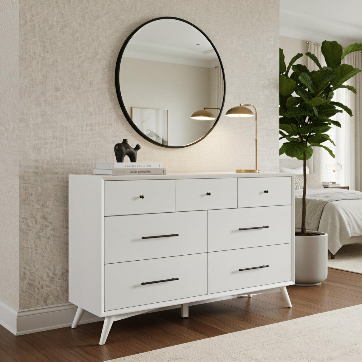 Flynn Dresser, White-Dresser & Chest-Parc Decor