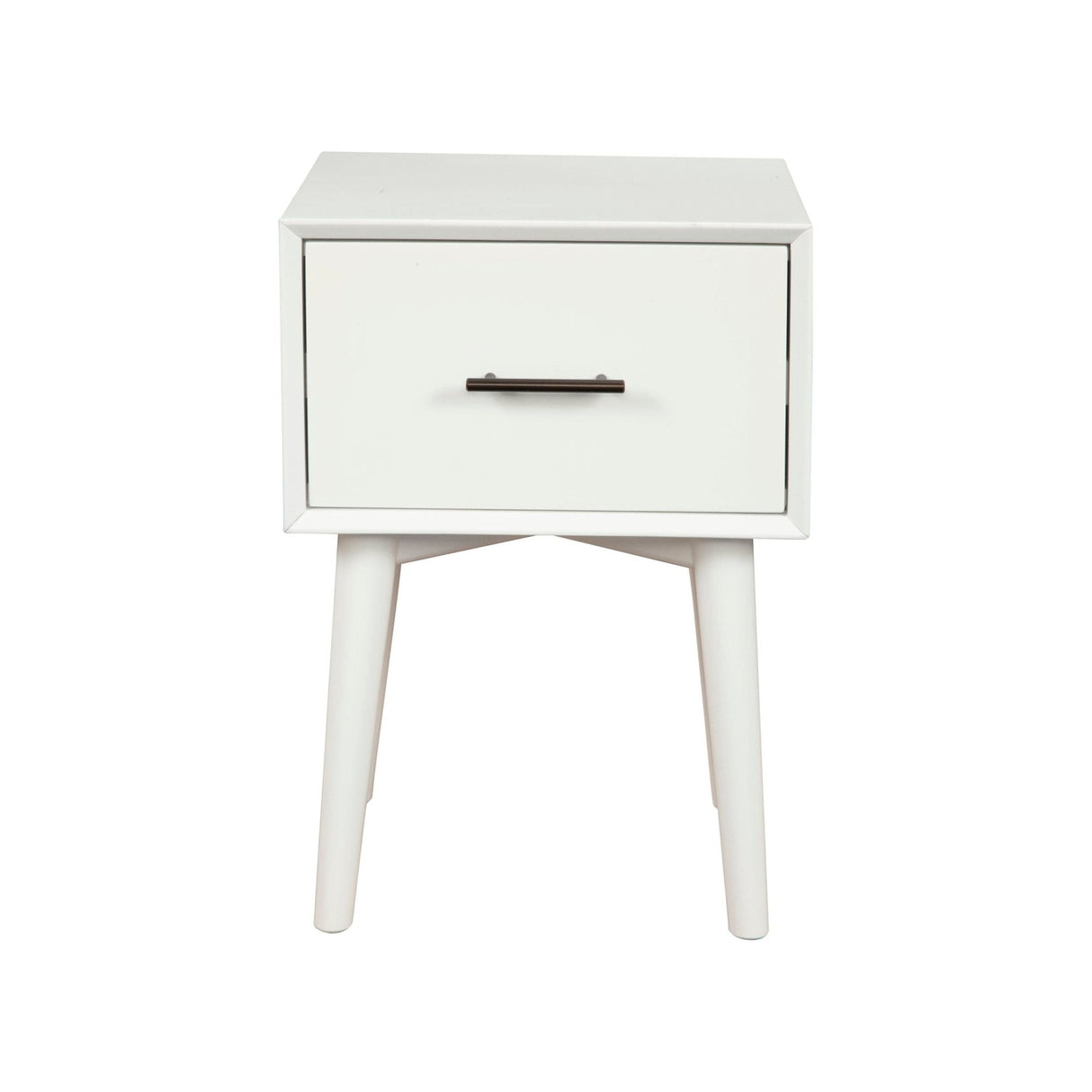 Flynn End Table, White-End Table-Parc Decor