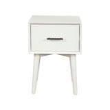 Flynn End Table, White-End Table-Parc Decor