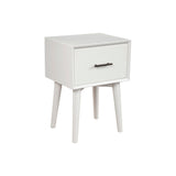 Flynn End Table, White-End Table-Parc Decor