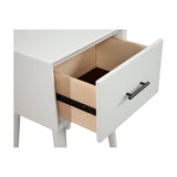 Flynn End Table, White-End Table-Parc Decor