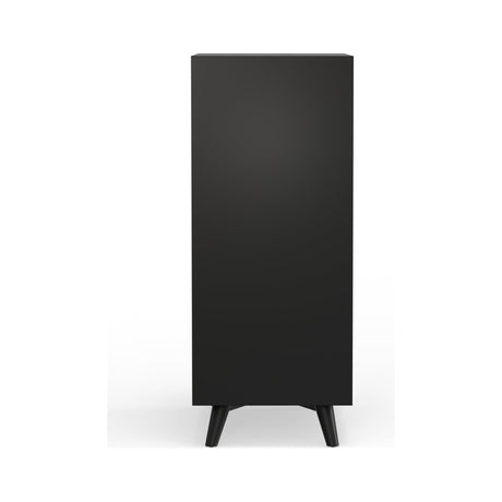Flynn Large Bar Cabinet, Black-Bar Cabinet-Parc Decor