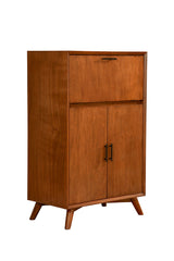 Flynn Large Bar Cabinet, Chestnut-Bar Cabinet-Parc Decor