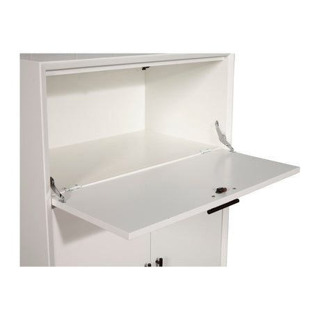 Flynn Large Bar Cabinet, White-Bar Cabinet-Parc Decor