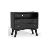 Flynn Large Nightstand, Black