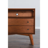 Flynn Large Nightstand, Chestnut-Nightstands-Parc Decor