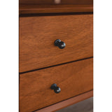 Flynn Large Nightstand, Chestnut-Nightstands-Parc Decor