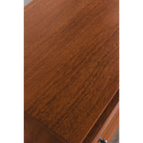Flynn Large Nightstand, Chestnut-Nightstands-Parc Decor