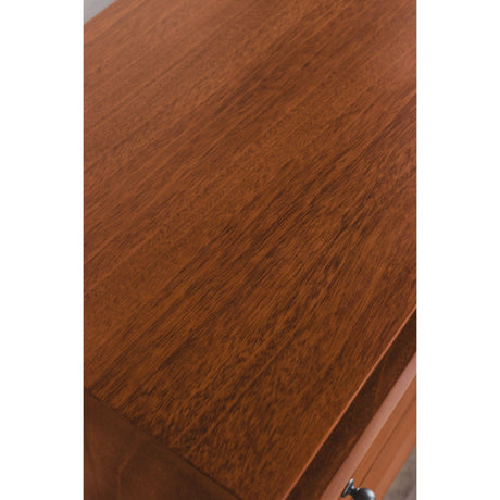 Flynn Large Nightstand, Chestnut-Nightstands-Parc Decor
