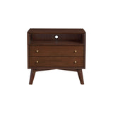Flynn Large Nightstand, Walnut-Nightstands-Parc Decor