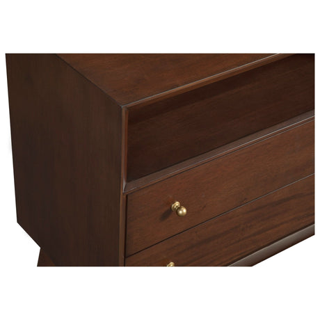 Flynn Large Nightstand, Walnut-Nightstands-Parc Decor