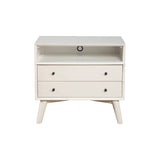 Flynn Large Nightstand, White-Nightstands-Parc Decor