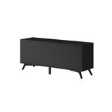 Flynn Large TV Console, Black-TV Console-Parc Decor