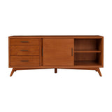 Flynn Large TV Console, Chestnut