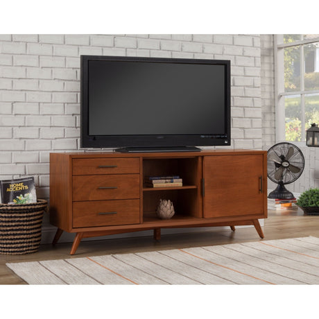 Flynn Large TV Console, Chestnut-TV Console-Parc Decor