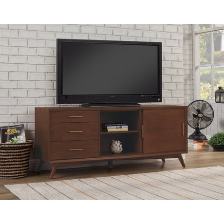 Flynn Large TV Console, Walnut-TV Console-Parc Decor