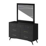 Flynn Mirror, Black-Dresser Mirror-Parc Decor