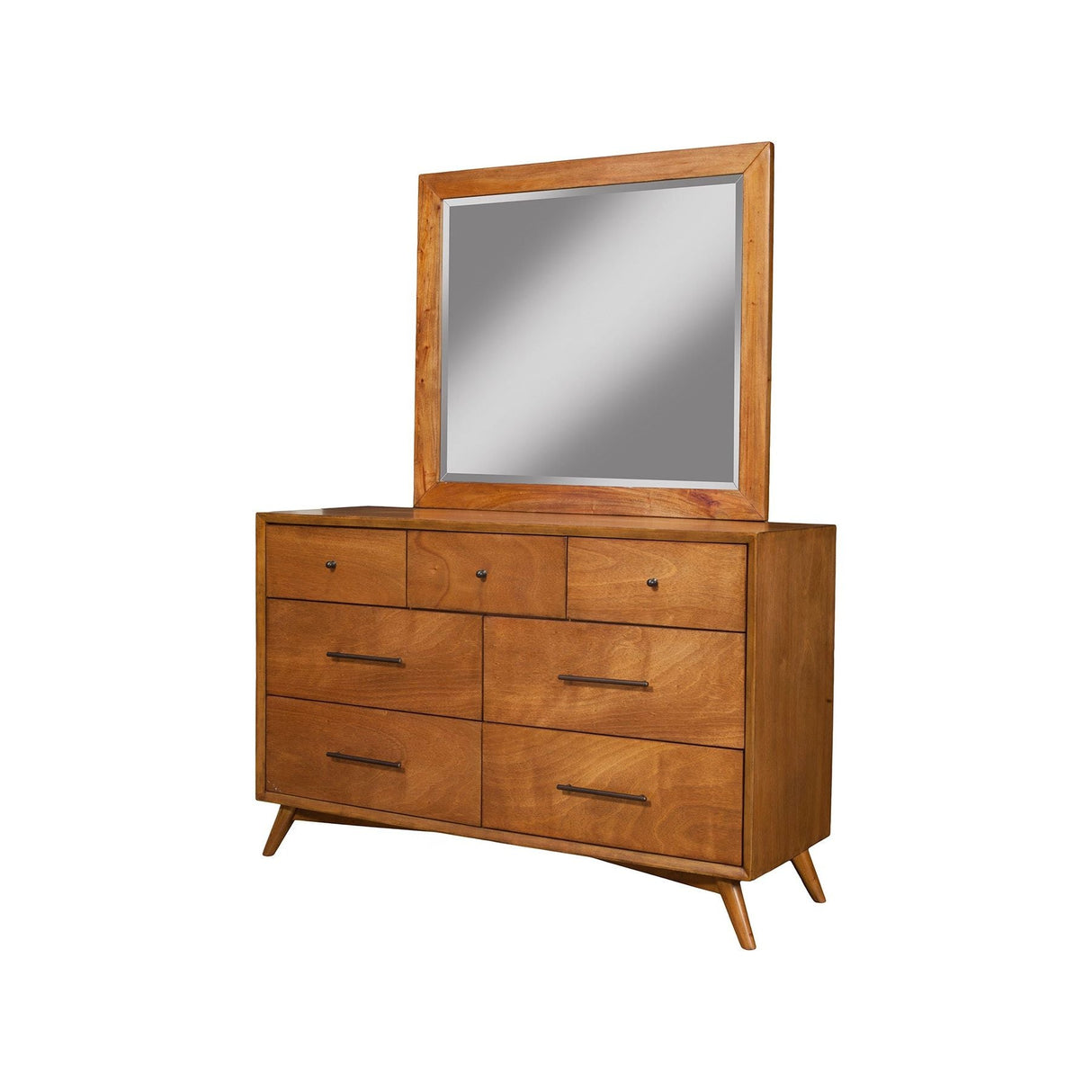 Flynn Mirror, Chestnut-Dresser Mirror-Parc Decor