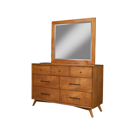 Flynn Mirror, Chestnut-Dresser Mirror-Parc Decor