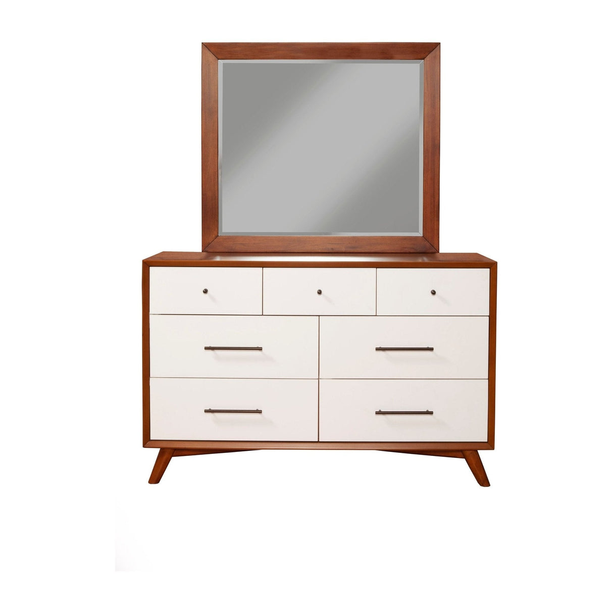Flynn Mirror, Chestnut/White