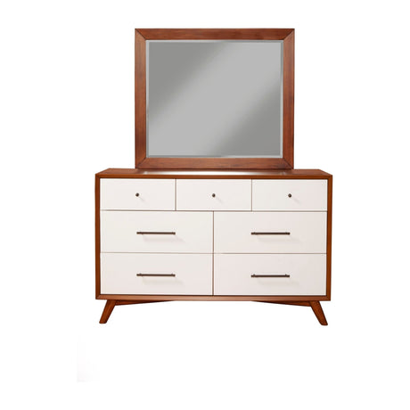 Flynn Mirror, Chestnut/White